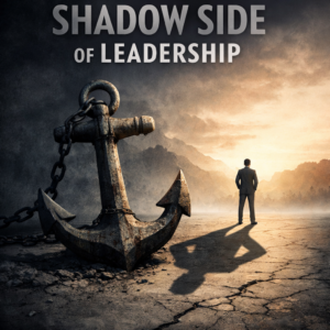 Anchor representing the shadow side of leadership holding a leader back